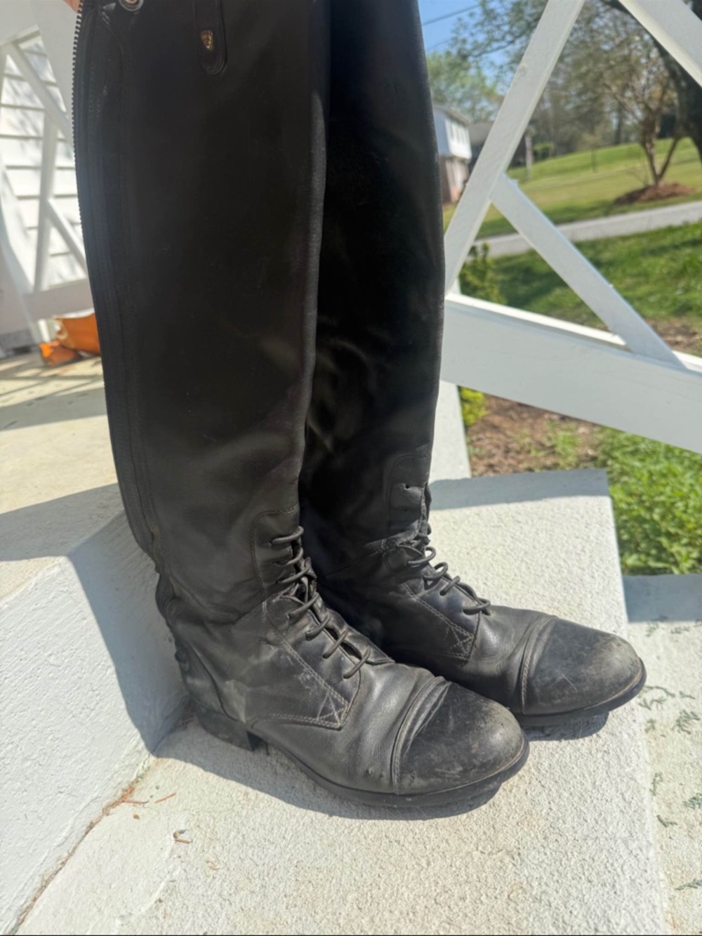 Ariat Black Tall Riding Boots Size 8.5 Tall Slim